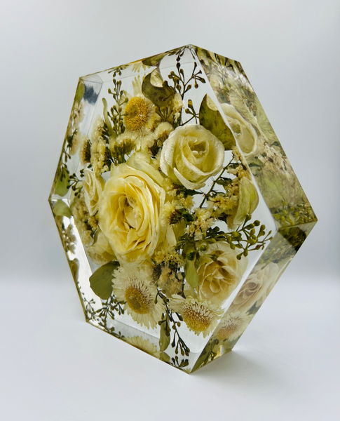 Közepes méretű hexagon emlékőrző (20.5x18x5cm) RENDELÉSRE