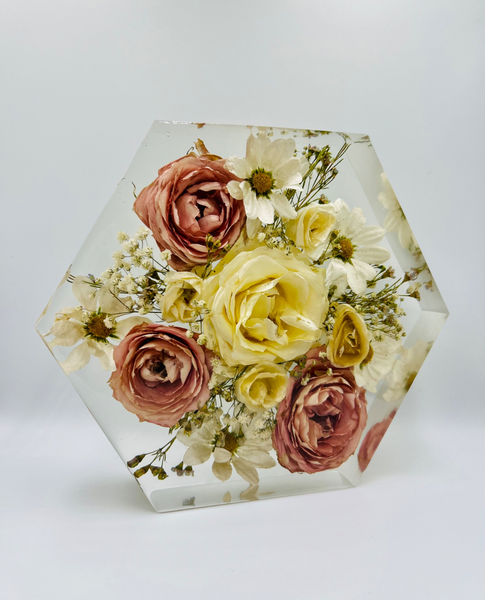 Közepes méretű hexagon emlékőrző (20.5x18x5cm) RENDELÉSRE