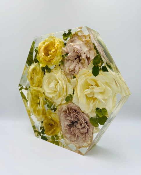 Közepes méretű hexagon emlékőrző (20.5x18x5cm) RENDELÉSRE