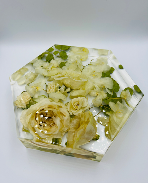 Közepes méretű hexagon emlékőrző (20.5x18x5cm) RENDELÉSRE