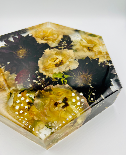 Közepes méretű hexagon emlékőrző (20.5x18x5cm) RENDELÉSRE