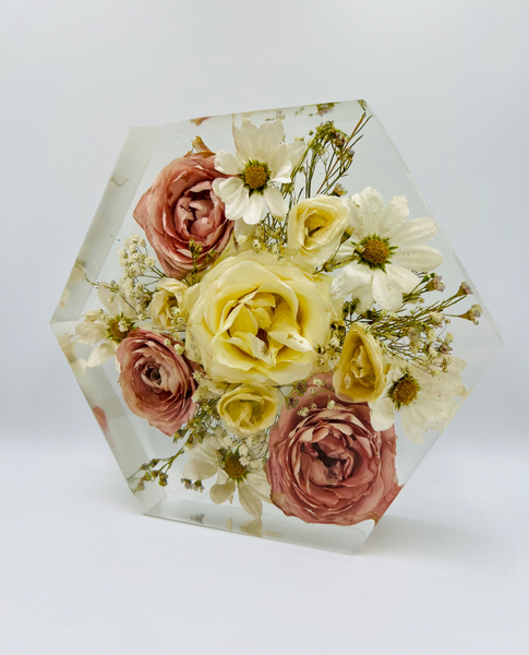 Közepes méretű hexagon emlékőrző (20.5x18x5cm) RENDELÉSRE