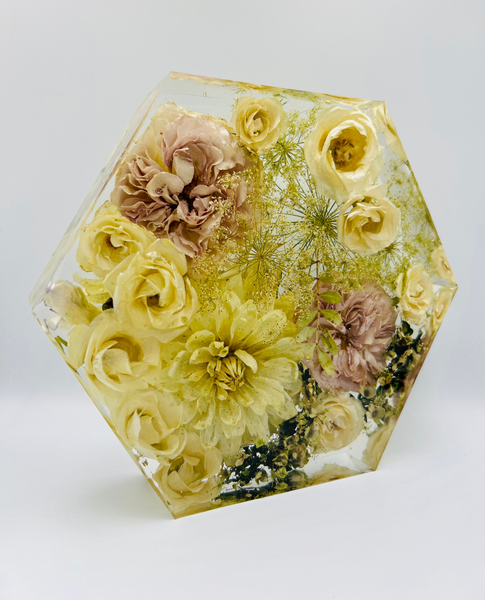 Közepes méretű hexagon emlékőrző (20.5x18x5cm) RENDELÉSRE