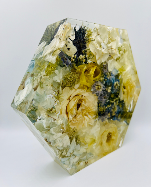 Közepes méretű hexagon emlékőrző (20.5x18x5cm) RENDELÉSRE