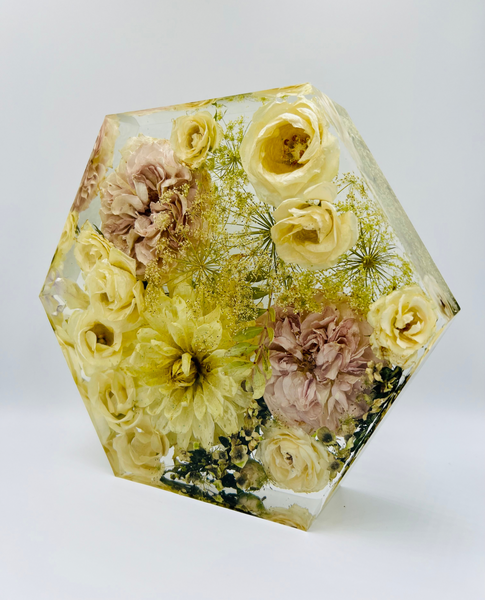 Közepes méretű hexagon emlékőrző (20.5x18x5cm) RENDELÉSRE