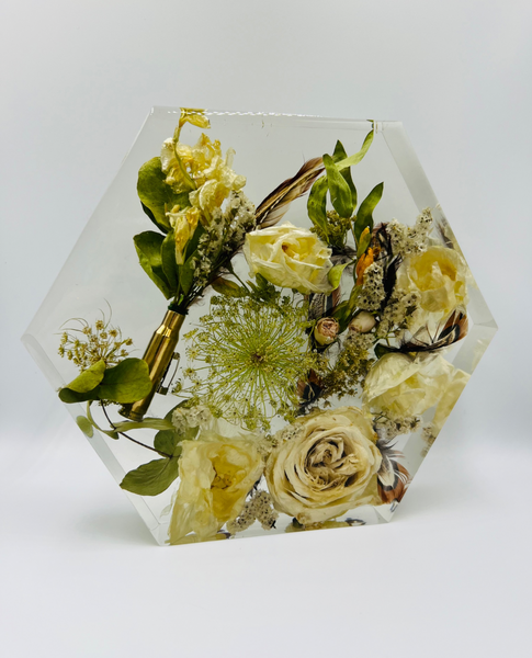 Közepes méretű hexagon emlékőrző (20.5x18x5cm) RENDELÉSRE