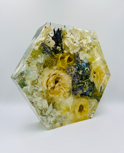 Közepes méretű hexagon emlékőrző (20.5x18x5cm) RENDELÉSRE