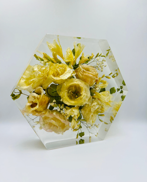 Közepes méretű hexagon emlékőrző (20.5x18x5cm) RENDELÉSRE