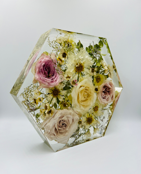 Közepes méretű hexagon emlékőrző (20.5x18x5cm) RENDELÉSRE