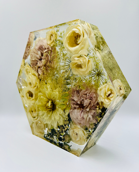 Közepes méretű hexagon emlékőrző (20.5x18x5cm) RENDELÉSRE