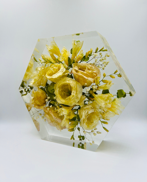 Közepes méretű hexagon emlékőrző (20.5x18x5cm) RENDELÉSRE