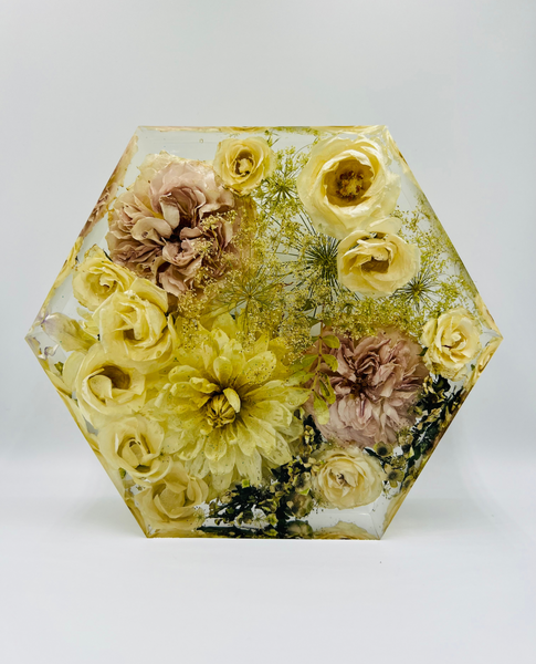 Közepes méretű hexagon emlékőrző (20.5x18x5cm) RENDELÉSRE