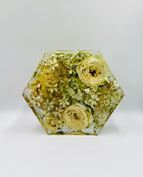 Kis méretű hexagon emlékőrző (16x14x5cm) RENDELÉSRE