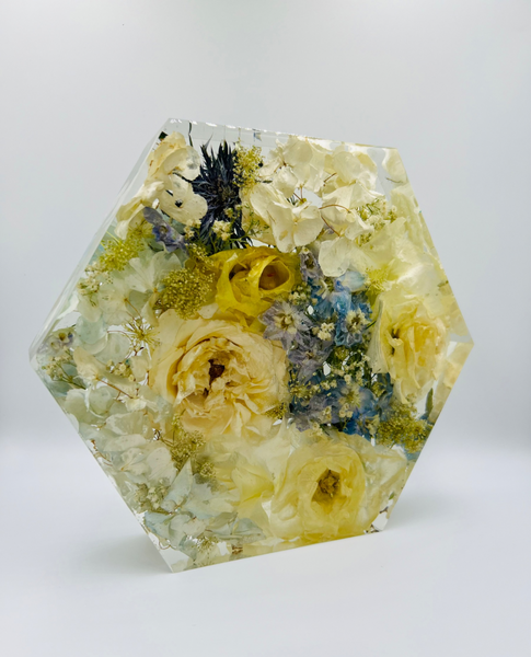 Közepes méretű hexagon emlékőrző (20.5x18x5cm) RENDELÉSRE