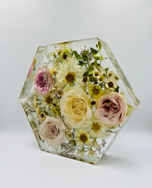 Közepes méretű hexagon emlékőrző (20.5x18x5cm) RENDELÉSRE