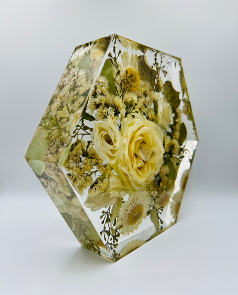 Közepes méretű hexagon emlékőrző (20.5x18x5cm) RENDELÉSRE