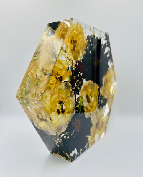 Közepes méretű hexagon emlékőrző (20.5x18x5cm) RENDELÉSRE