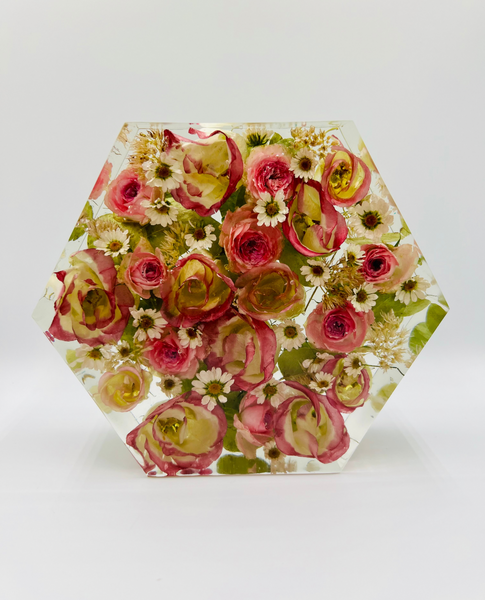 Kis méretű hexagon emlékőrző (16x14x5cm) RENDELÉSRE