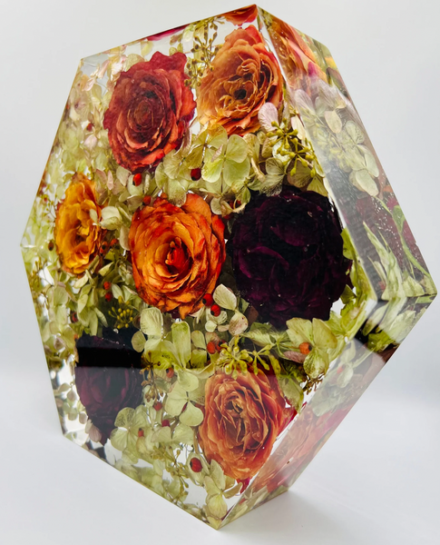 Nagy méretű hexagon emlékőrző (23x20x5cm) RENDELÉSRE