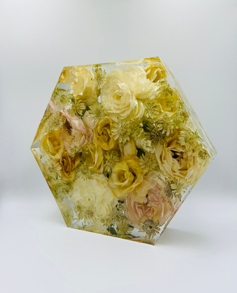 Közepes méretű hexagon emlékőrző (20.5x18x5cm) RENDELÉSRE