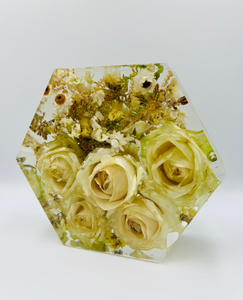 Kis méretű hexagon emlékőrző (16x14x5cm) RENDELÉSRE