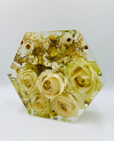 Kis méretű hexagon emlékőrző (16x14x5cm) RENDELÉSRE