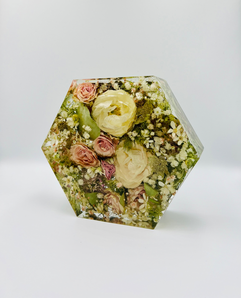 Kis méretű hexagon emlékőrző (16x14x5cm) RENDELÉSRE