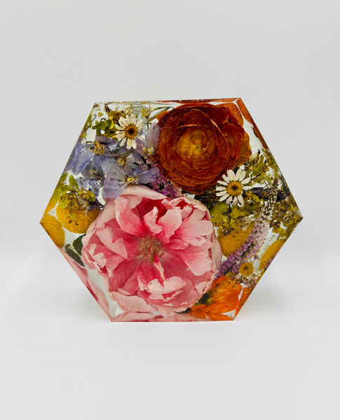 Kis méretű hexagon emlékőrző (16x14x5cm) RENDELÉSRE