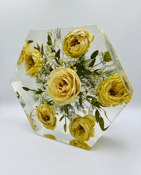 Közepes méretű hexagon emlékőrző (20.5x18x5cm) RENDELÉSRE