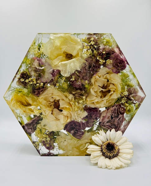Közepes méretű hexagon emlékőrző (20.5x18x5cm) RENDELÉSRE