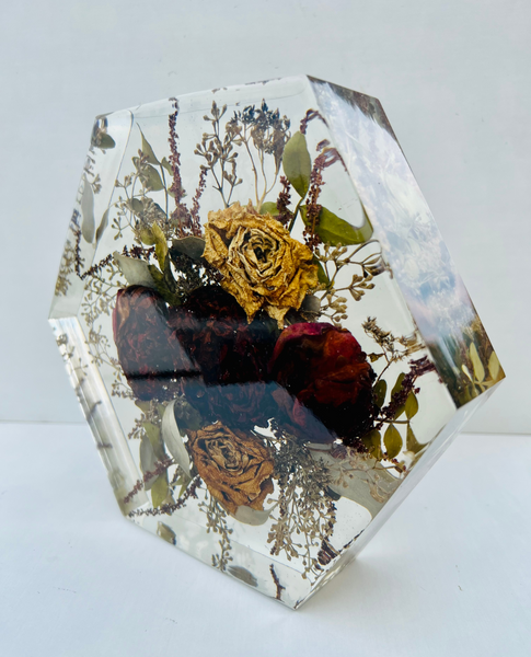Közepes méretű hexagon emlékőrző (20.5x18x5cm) RENDELÉSRE
