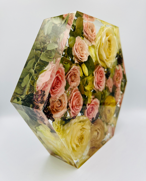 Közepes méretű hexagon emlékőrző (20.5x18x5cm) RENDELÉSRE