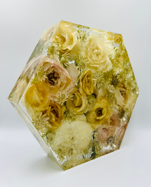 Közepes méretű hexagon emlékőrző (20.5x18x5cm) RENDELÉSRE