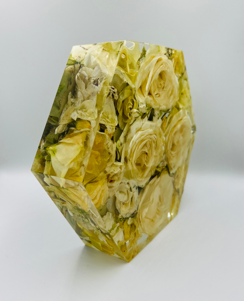 Közepes méretű hexagon emlékőrző (20.5x18x5cm) RENDELÉSRE