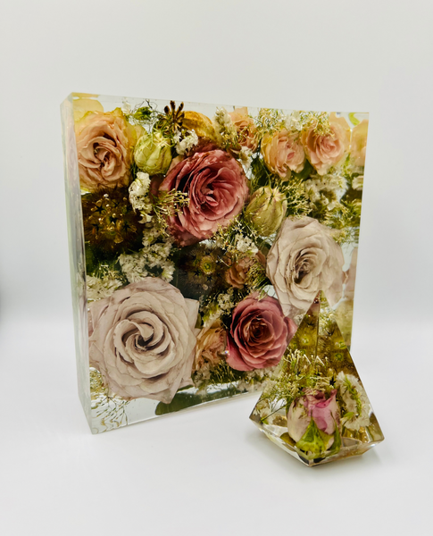 Négyzet alakú emlékőrző (15x15x5cm) RENDELÉSRE