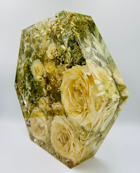 Nagy méretű hexagon emlékőrző emlékőrző (23x20x5cm) RENDELÉSRE