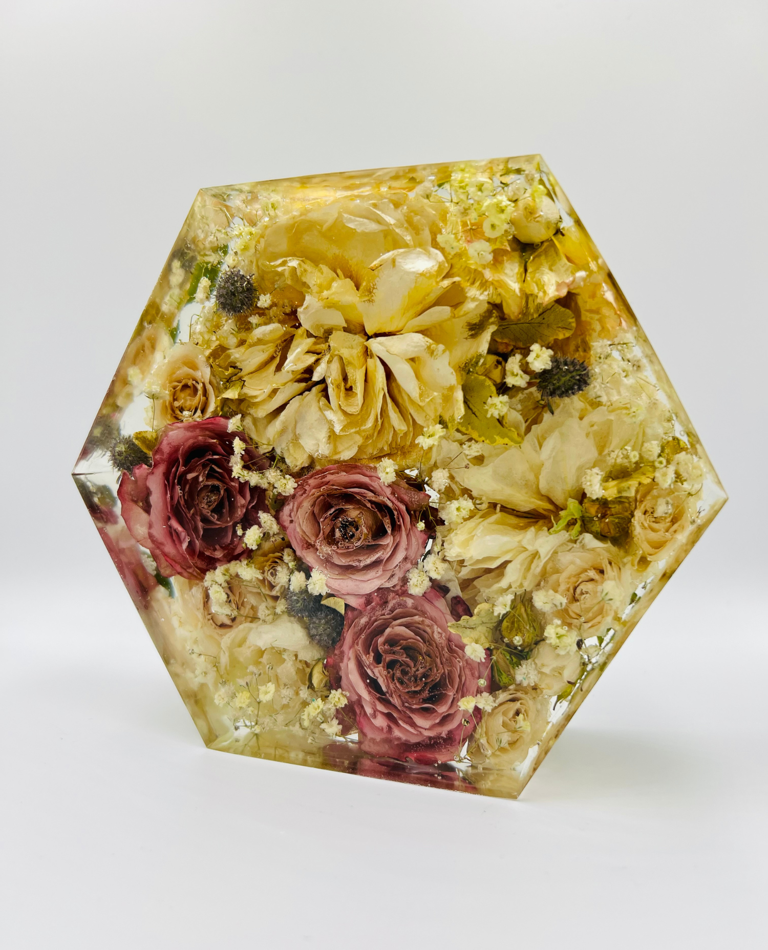 Kis méretű hexagon emlékőrző (16x14x5cm) RENDELÉSRE