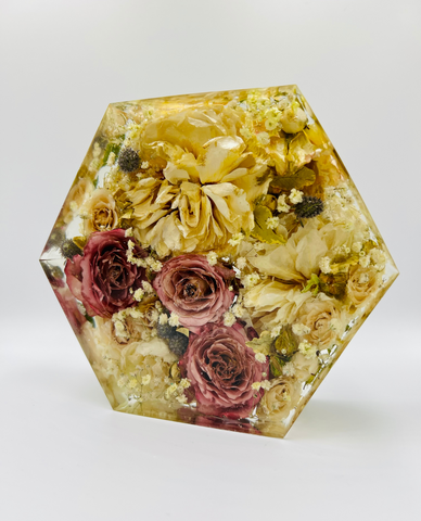 Kis méretű hexagon emlékőrző (16x14x5cm) RENDELÉSRE
