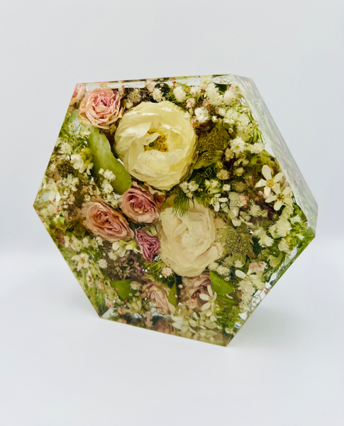 Kis méretű hexagon emlékőrző (16x14x5cm) RENDELÉSRE