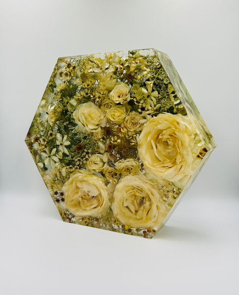 Nagy méretű hexagon emlékőrző emlékőrző (23x20x5cm) RENDELÉSRE