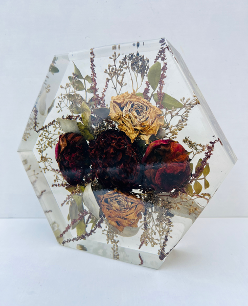 Közepes méretű hexagon emlékőrző (20.5x18x5cm) RENDELÉSRE