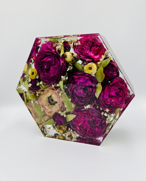 Kis méretű hexagon emlékőrző (16x14x5cm) RENDELÉSRE