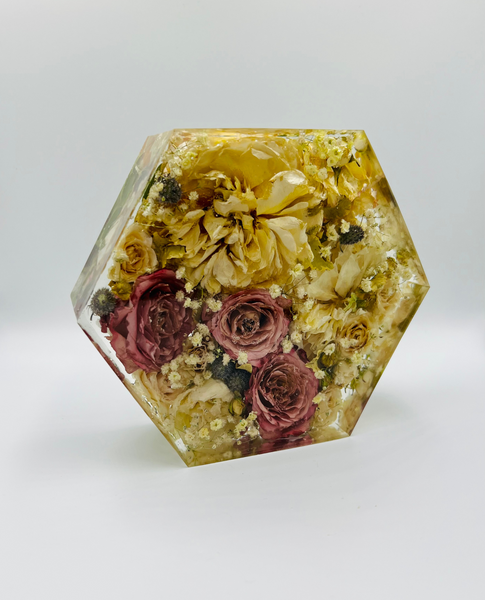 Kis méretű hexagon emlékőrző (16x14x5cm) RENDELÉSRE