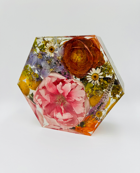 Kis méretű hexagon emlékőrző (16x14x5cm) RENDELÉSRE