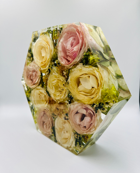Közepes méretű hexagon emlékőrző (20.5x18x5cm) RENDELÉSRE