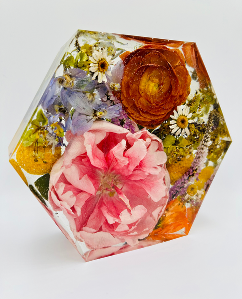 Kis méretű hexagon emlékőrző (16x14x5cm) RENDELÉSRE