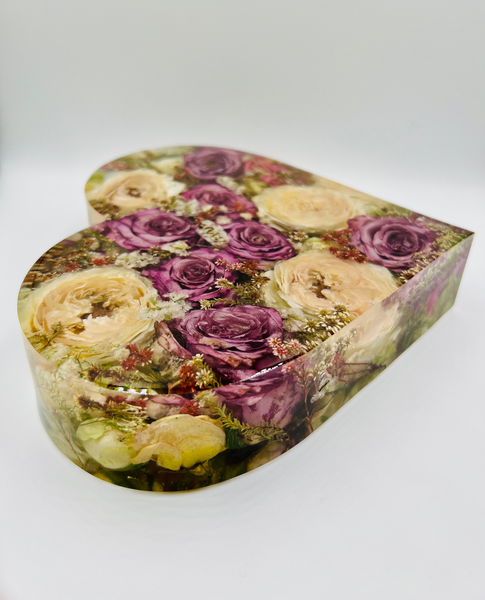 Szív alakú emlékőrző (21x20x5cm) RENDELÉSRE