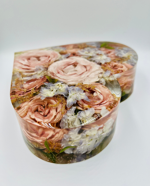 Szív alakú emlékőrző (21x20x5cm) RENDELÉSRE