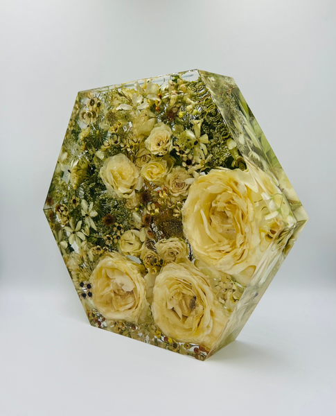 Nagy méretű hexagon emlékőrző emlékőrző (23x20x5cm) RENDELÉSRE