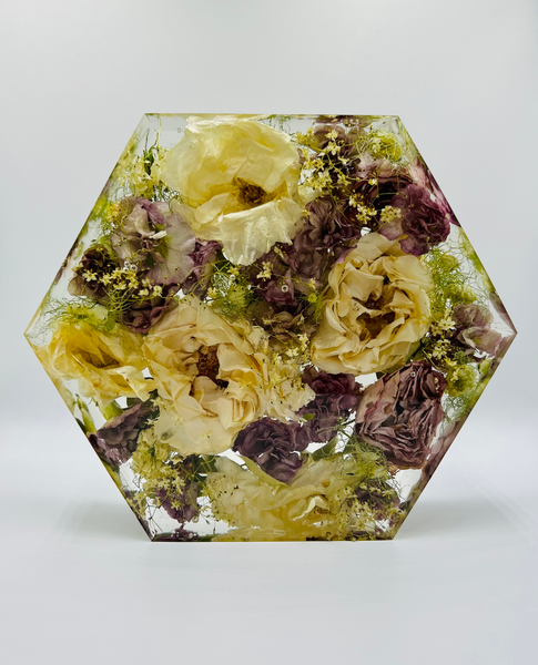Közepes méretű hexagon emlékőrző (20.5x18x5cm) RENDELÉSRE